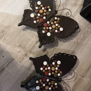 Decorative Butterfly Wall Art with Colorful Accents